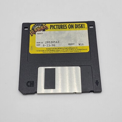 Pictures On Disk! Floppy Disk Original Software By Filmworks | eBay