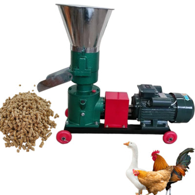 4KW Pelletpresse Pelletmaschine Tierfutter Pellets für Geflügel 70-120 kg/h DE