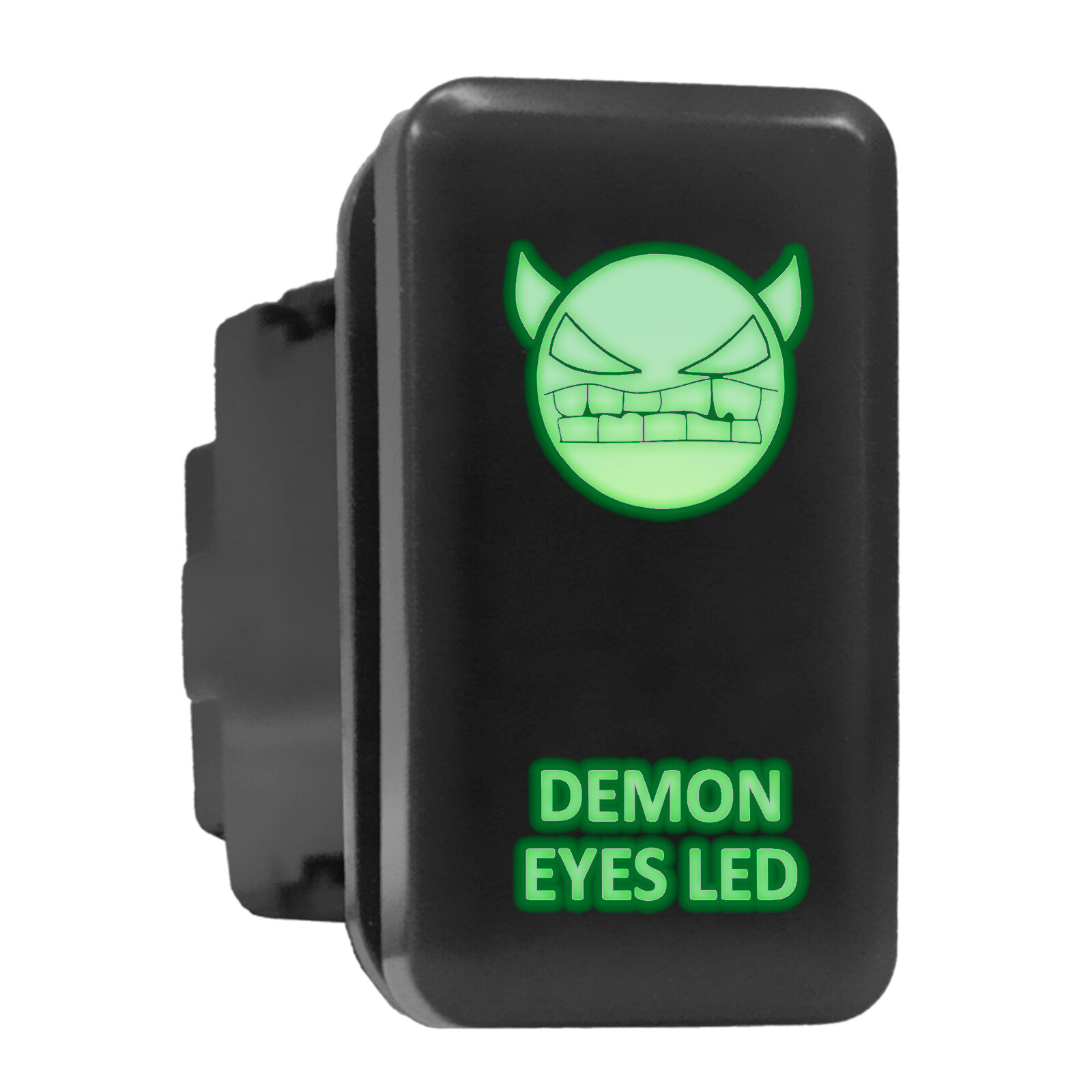 Green LED Backlit Push-In Switch for Toyota – DEMON EYE 1.54