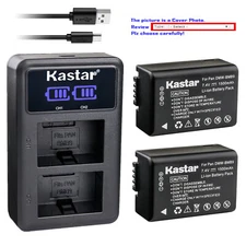 Kastar Battery LCD Dual Charger for Panasonic DMW-BMB9 Panasonic Lumix DMC-FZ100