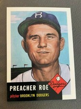 1991 Archives 1953  #254 - Preacher Roe - Brooklyn Dodgers