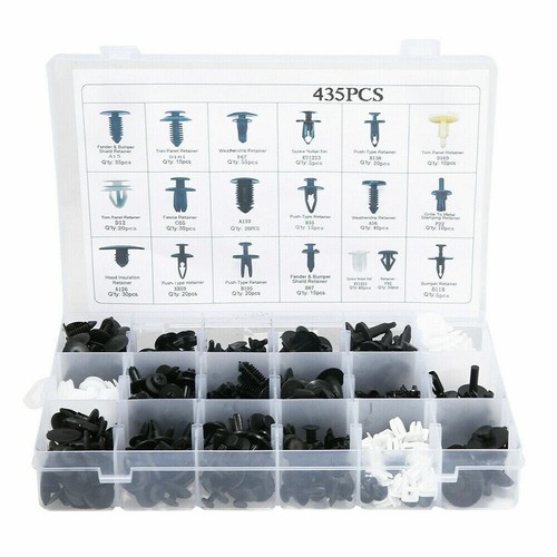 435x Car Bumper Door Push Pin Fastener Rivet Panel Clips Fit Audi A5/RS5/BMW X1 - Picture 4 of 7