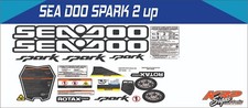SEADOO SPARK 2 UP 2015 - 2022 Graphics / Decal / Sticker Kit black & white