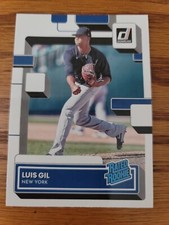 2022 Donruss Baseball Base Rated Rookies #44 Luis Gil - New York Yankees