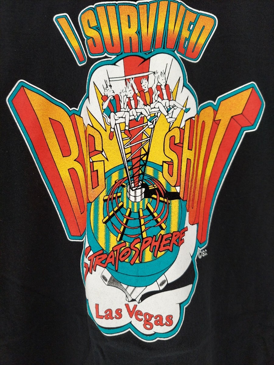 90s Rare VTG I Survived Big Shot Stratosphere Las Vegas 90s Rare VTG I Survived Big Shot Stratosphere Las Vegas