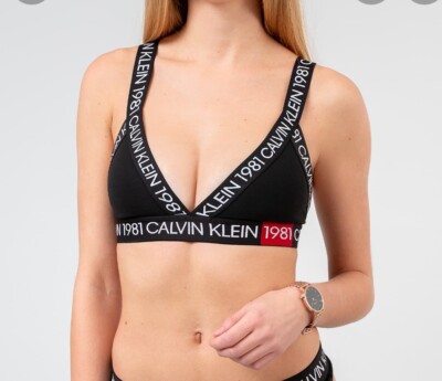 NEU! Calvin Klein Bold1981 Triangle Bra Schwarz Gr.S UVP: 55,-