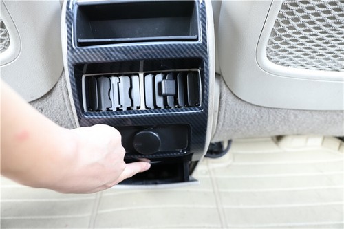 Carbon Fiber Style Rear Air Outlet Vents Frame Cover For Cadillac SRX 2010-2016 - Picture 5 of 11