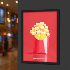 LED Poster Frame 23.2 16.9in with Adjustable Brightness for Advertising