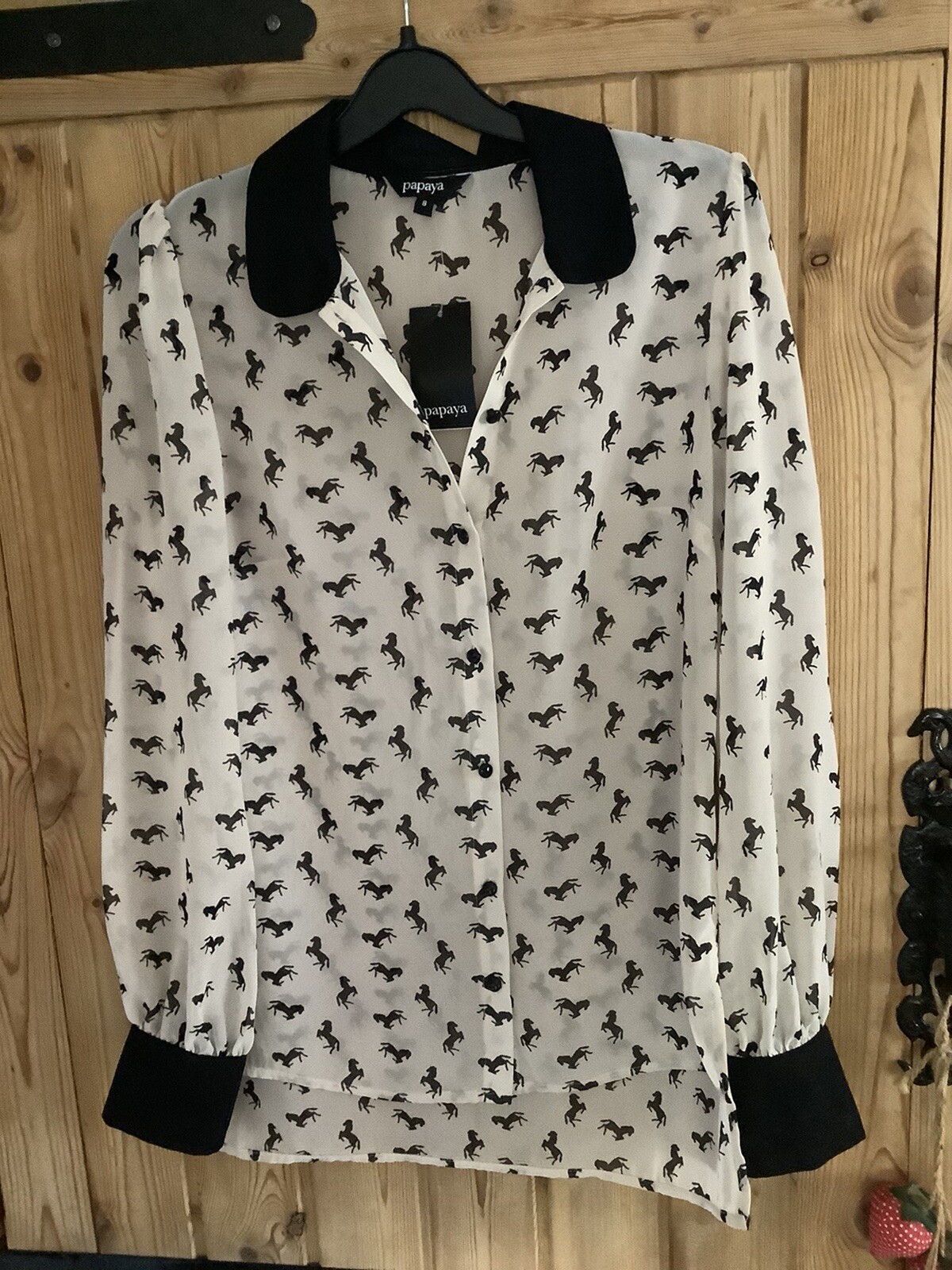 Matalan Papaya Horse Design Blouse Size 8 Brand New With Tags | eBay