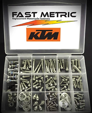 Комплект болтов 178 шт. KTM для 2- и 4-тактных моделей SX EXC MXC 50 65 85 105 125 250 450 - Изображение 2 из 4