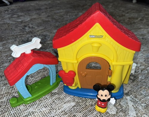 Fisher Price Little People Disney Mickey Mouse Pluton Play House INCOMPLET