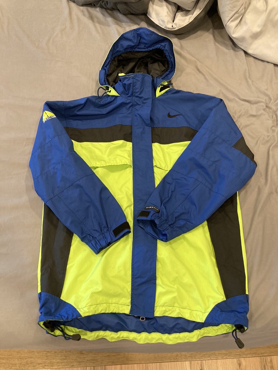 90s NIKE ACG チェック ナイロンジャケット CLIMA-FIT VTG 90's Nike ACG Climafit Windbreaker Jacket Packable Size M | eBay