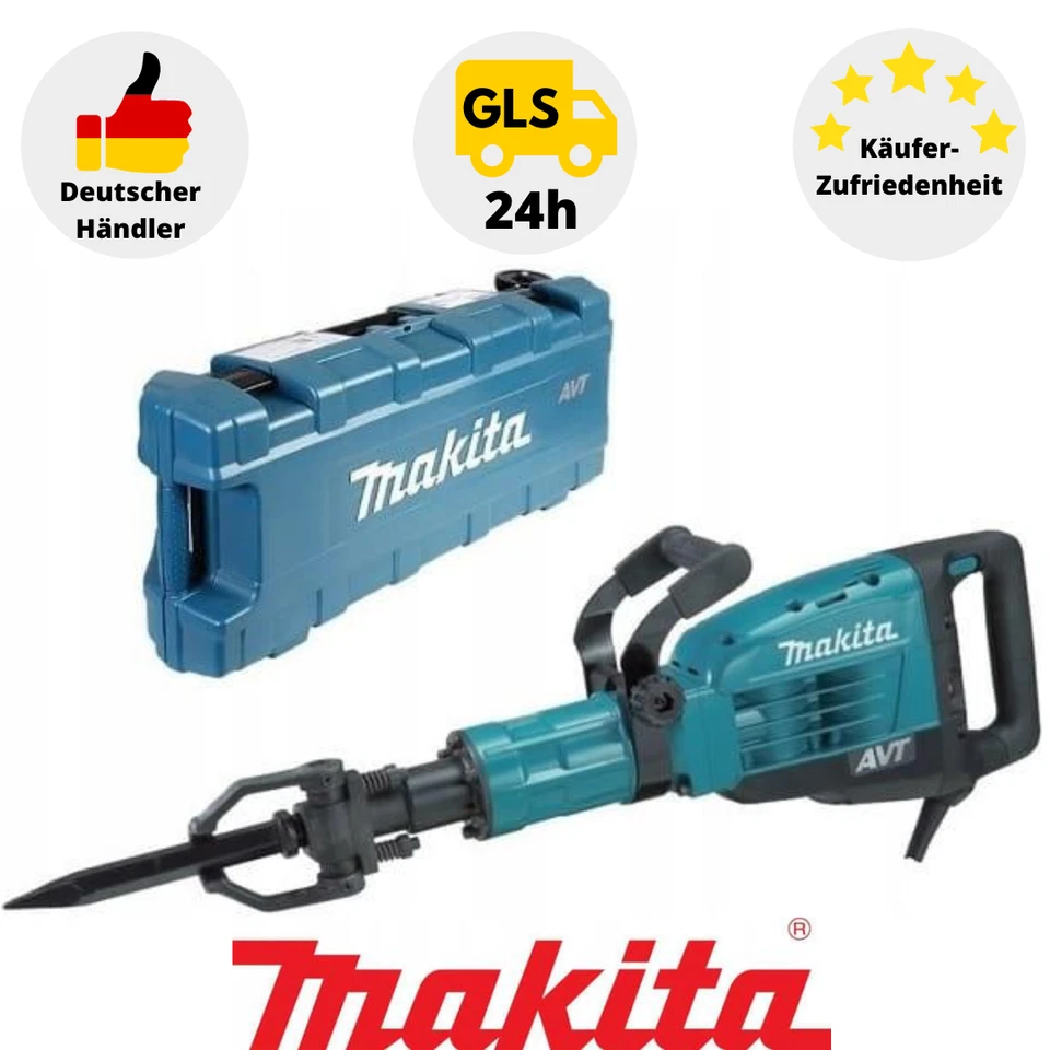 Makita HM1317CB Stemmhammer 1.510 W AVT zum Aufreißen von Asphalt Fundamenten 