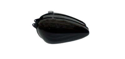 BSA Bantam D1 D3 Stahl glänzend schwarz lackierter Stahl Kraftstofftank mit Deck