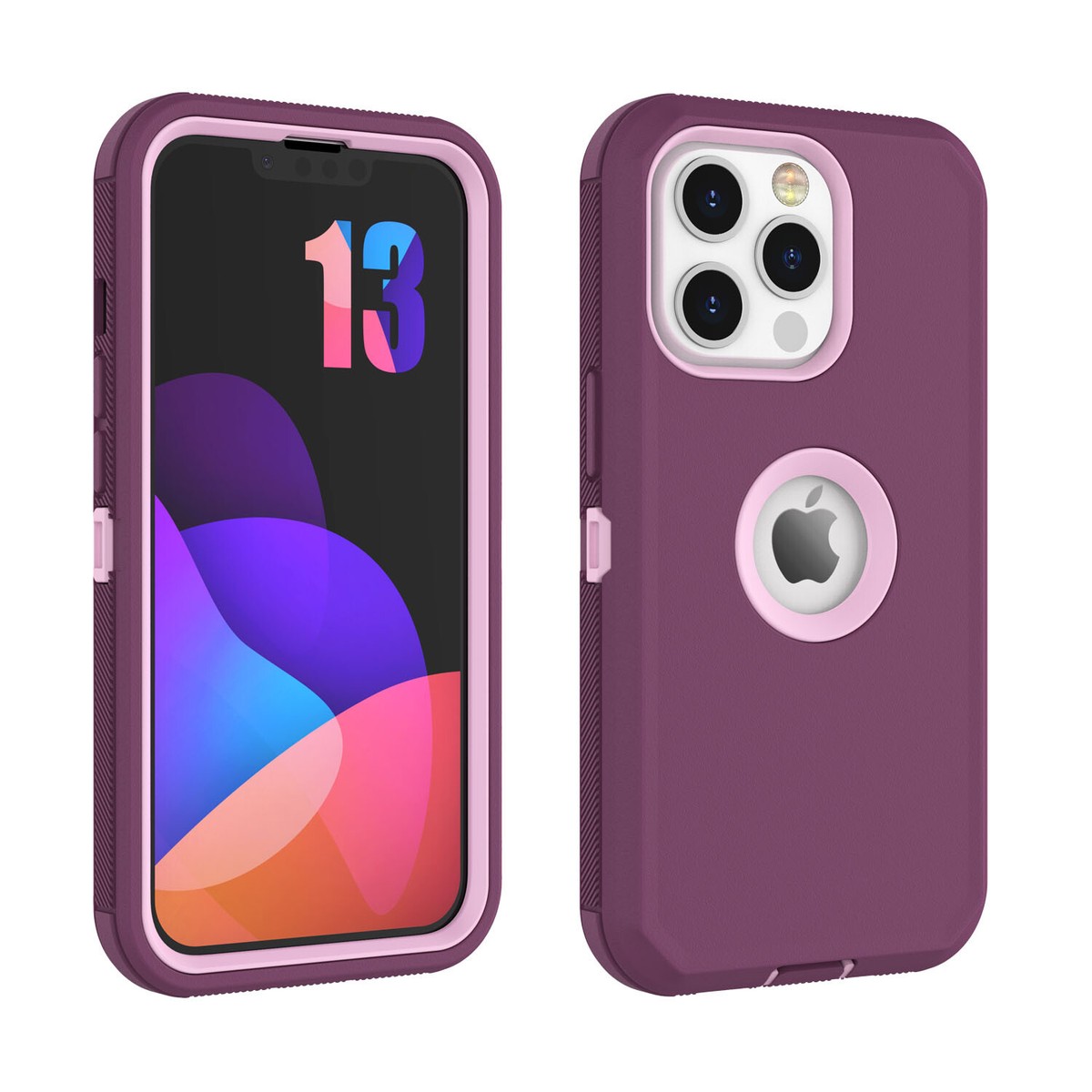 For iPhone 14 13 12 11 XR XS MAX Case, Fits Otterbox Defender +