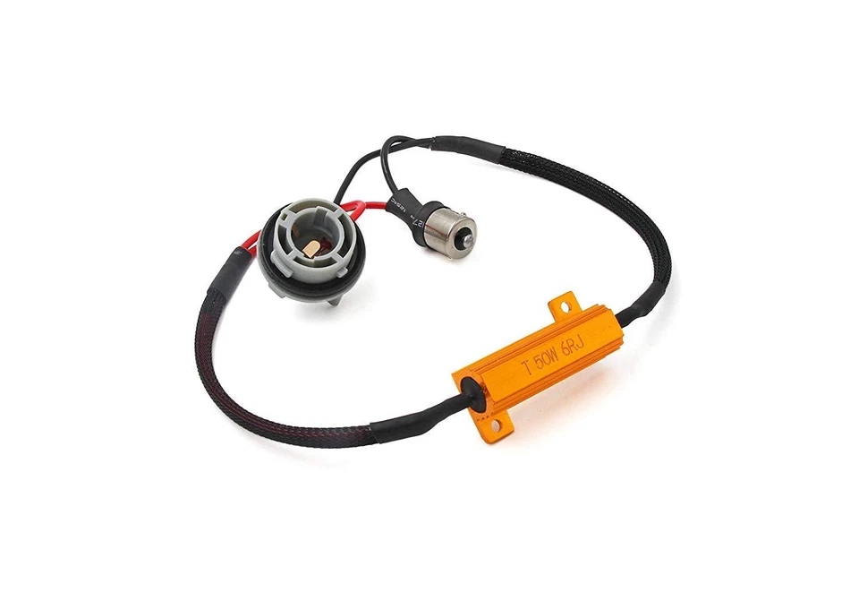 Resistencia de carga fija AllaLighting 1156 7506 50W señal de giro LED hiper parpadeante rápido Foto 3 de 4