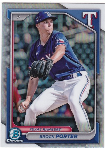 2024 Bowman Draft Chrome Brock Porter Refractor Texas Rangers