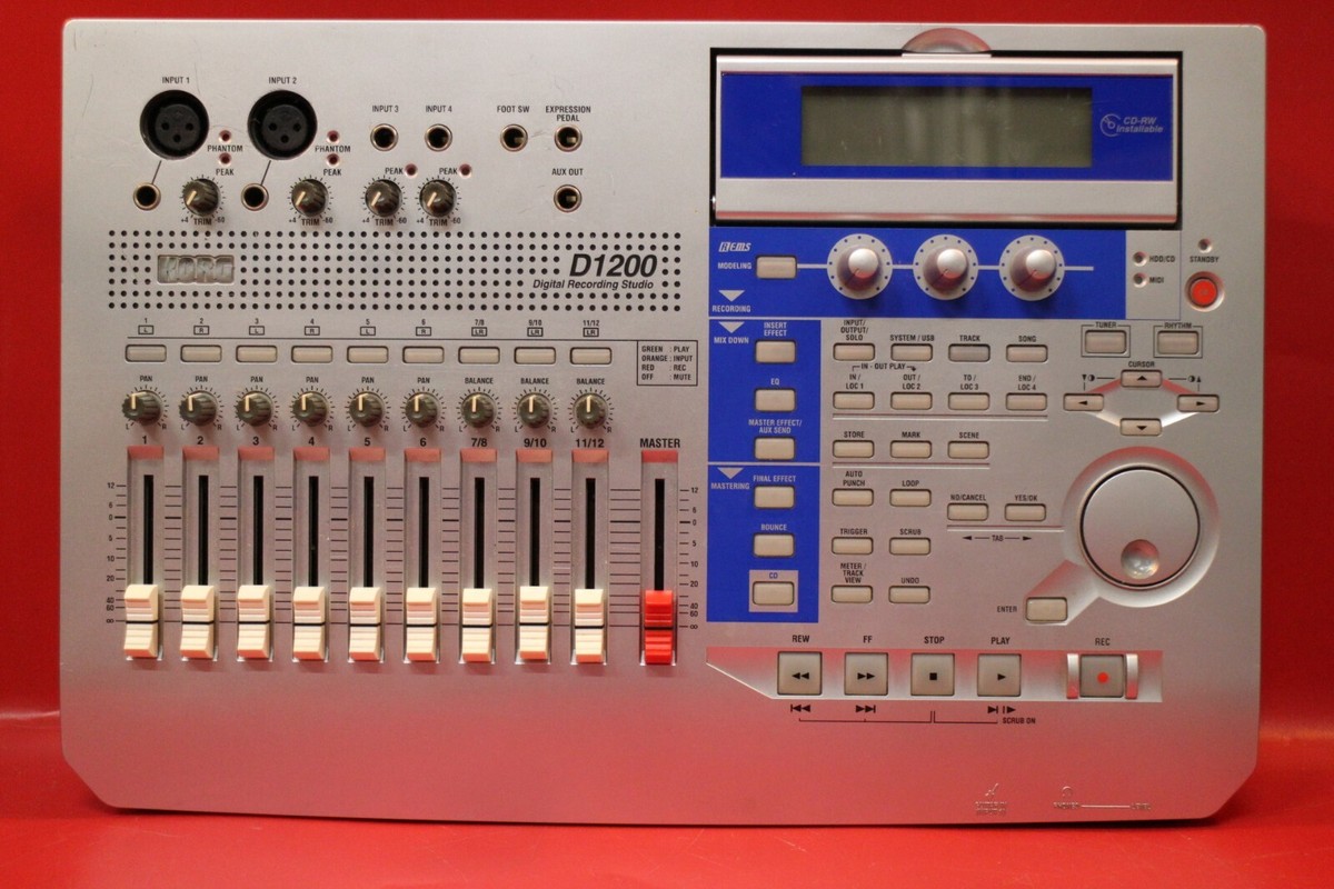 USED KORG D-1200 Digital Recording Studio d1200 MTR Recorder U1040