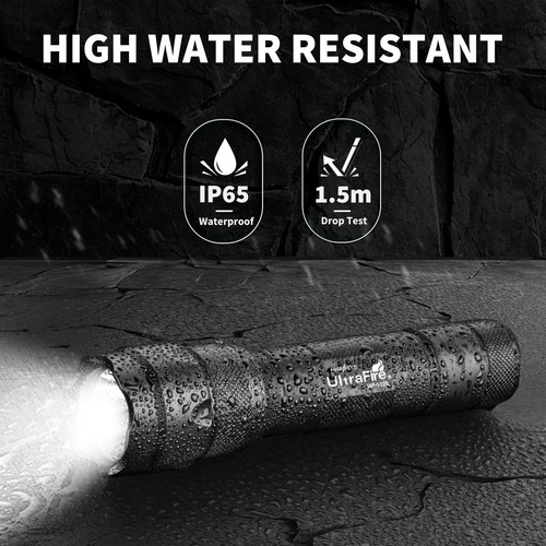 ULTRAFIRE LED Flashlight with Holster,WF-502B 1000Lumen Single Mode Mini Flas... - Picture 5 of 9