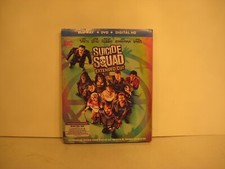 Suicide Squad Extended Cut DC Movie DVD + Blu-Ray Disk Set