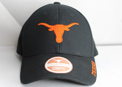 Vintage Texas Longhorns Starter Hat Strap Back Black One Size Fits All - Black