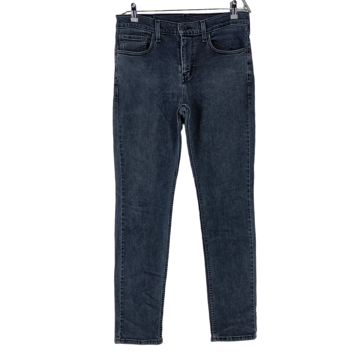 Levi s 511 Gris Oscuro El stico Ajustado Vaqueros W32 L34