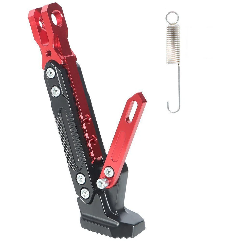 Universal Stands Adjustable Aluminum Alloy Motorcycle Side Kickstand Holder CNC - Image 3 of 4