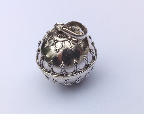 Sterling Silver Decorative Harmony/Chime Ball Pendants - Picture 2 of 18