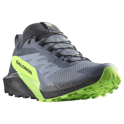 Salomon adult SENSE RIDE 5 GTX Flint Stone Black Green Size 13 US