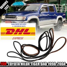 4x Front & Rear Door Rubber Seal Weatherstrip For 1998-2004 Toyota Hilux Tiger