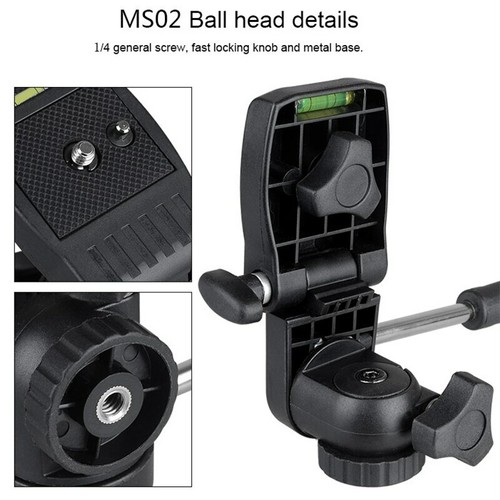 MS02 Mini Portable Table Top tripod Aluminum Ball head for DSLR Camera Phone - Picture 7 of 12