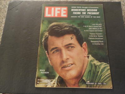 Life Feb 16 1962 Rock Hudson; Bomb Tests; Queen Of The Seas ID:45174