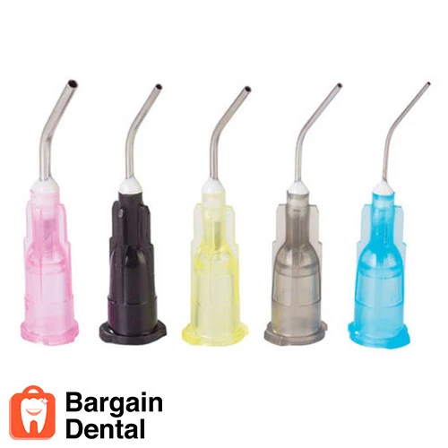 Puntas de aguja de entrega predobladas dentales tipo abolladura de pulpa para fluidas y grabadas