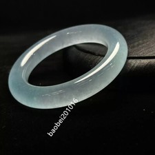 Certified Natural high Ice white Burmese Jade jadeite bracelet bangle 58-60mm