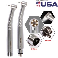 Dental 5 LED Fiber Optic E-generator Handpiece High Speed Air Turbine 2/4-Hole