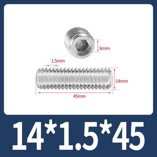 Flat Point Grub Screws Stainless Steel Fine Thread Pitch Allen Set Screw M6-M16 - Picture 76 of 85