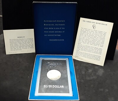 1882-CC Morgan Silver Dollar - GSA - Color! Original Box/Card K2