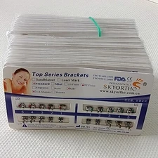 80Packs Dental Orthodoncia Braces Brackets Standard MBT 022 345 Mesh Base