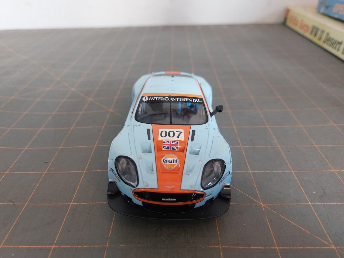 Vintage Scalextric Hornby 1/32 slot Car #007 Gulf Aston