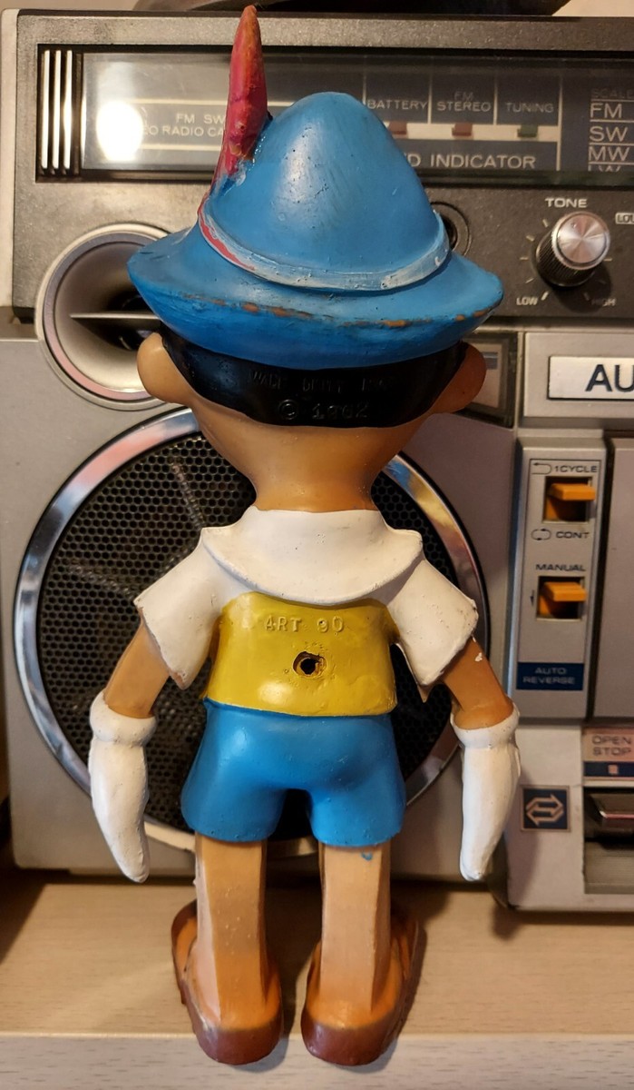 📌 Vintage Walt Disney Productions 1962 Pinocchio Rubber Toy