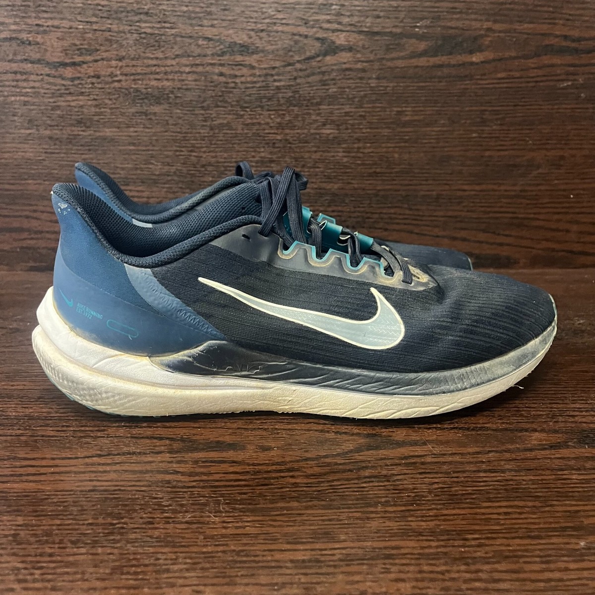 New Men’s Size 12 - Nike Air Winflo 9 Obsidian Valerian Blue DD6203 401 New Nike Air Winflo 9 Obsidian Valerian Blue | Mercari main image 4