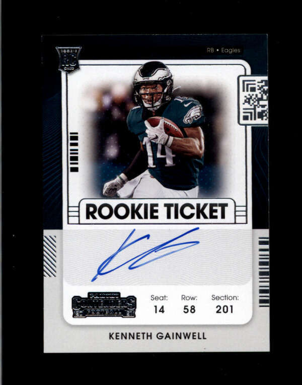 KENNETH GAINWELL 2021 CONTENDERS ROOKIE TICKET VARIATION AUTOGRAPH AUTO BC8949