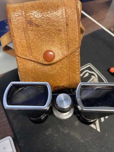 Vintage OFUNA Japan 3x10 Opera Glasses With Leather Case - Picture 2 of 2
