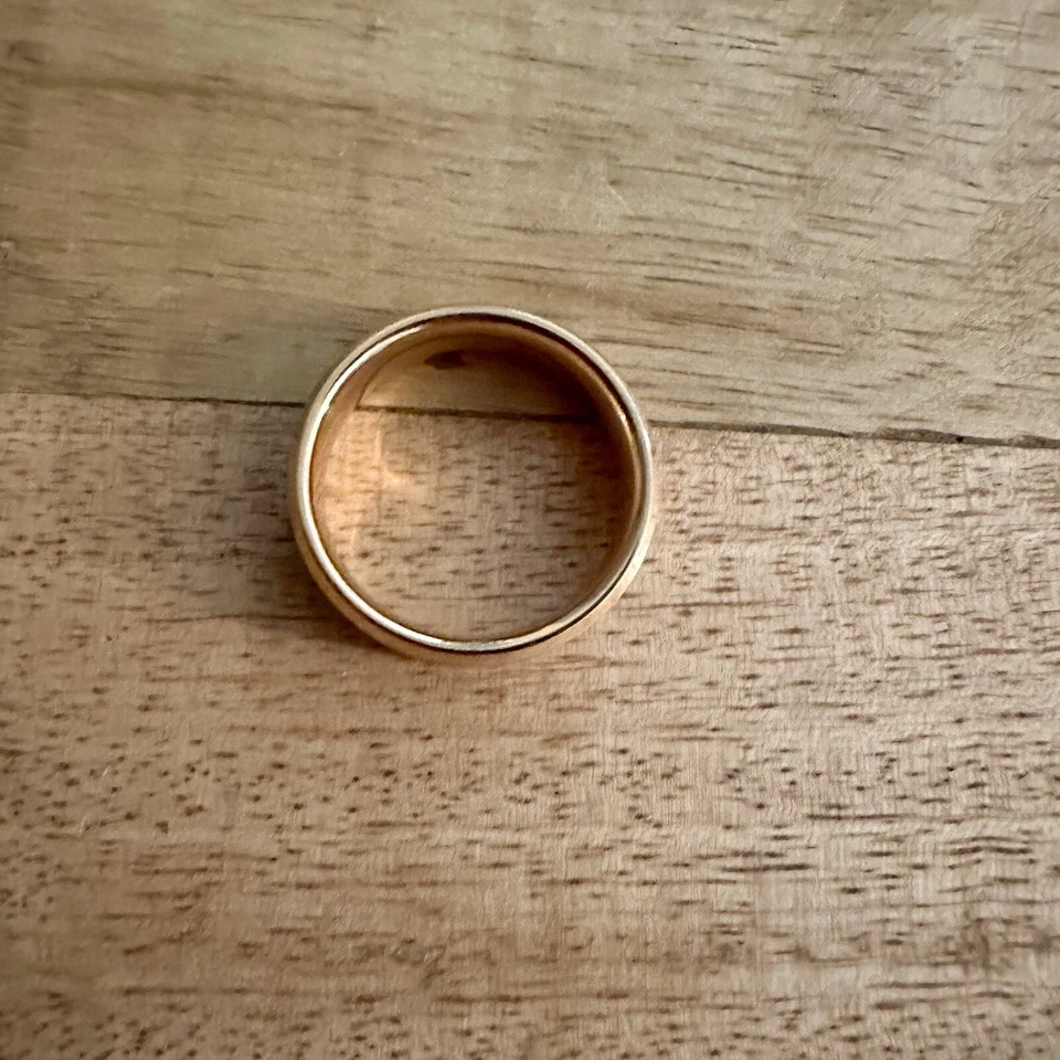 Мужское обручальное кольцо из карбида вольфрама розового золота 11 - Изображение 3 из 4