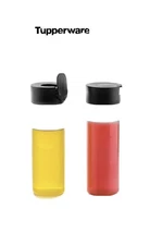 Tupperware Condiment Bottles Squeeze It 12 oz/350mL Dispensers (Set of 2)-New