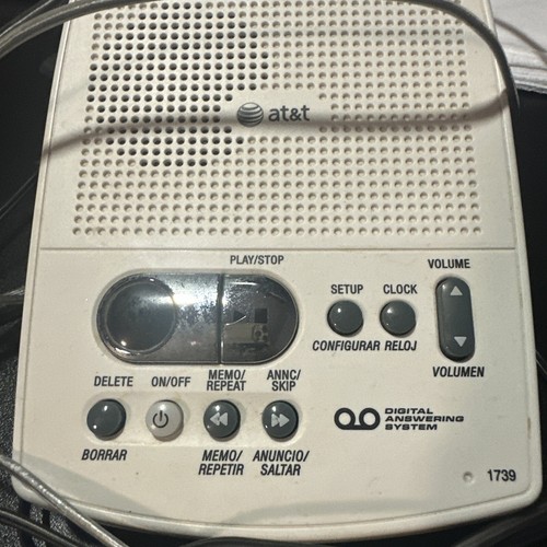 AT&T 1739 Digital Answering Machine System Untested - Photo 2/6