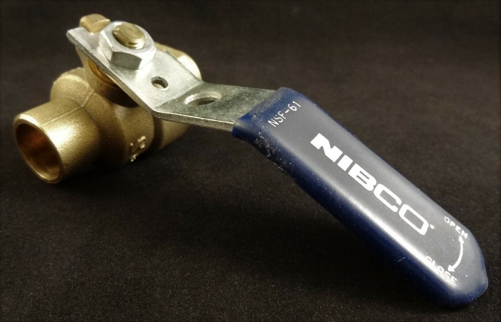 Nibco 1/2" Brass Sweat Ball Valve, NSF-61 400 WOG 125 WSP