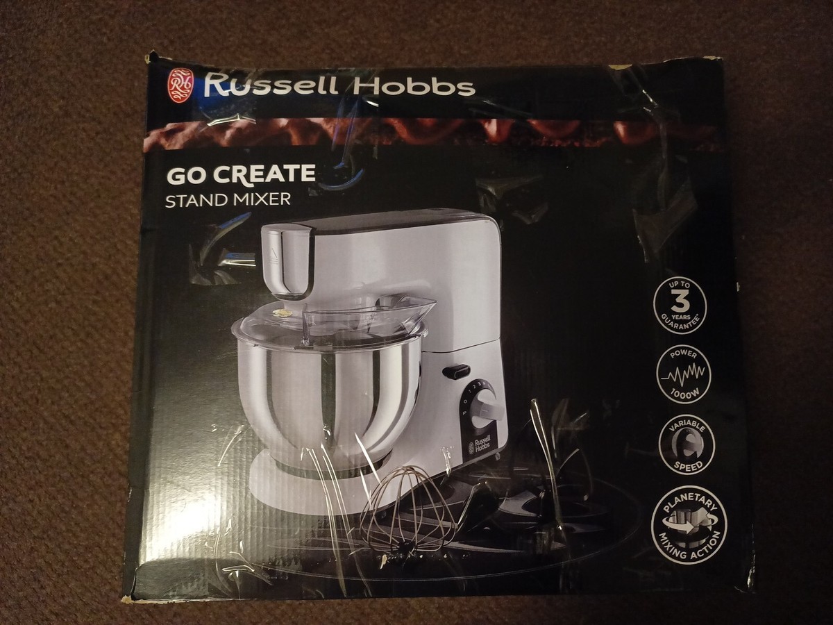 Russell Hobbs 25930 Go Create 10 Speed Pulse 5L 1000W Stand Mixer