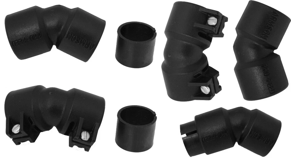 4-Pak Pro-Team Products Armson Pro-Feed 1" x 1" Feed Elbows - Dark Navy/Black
