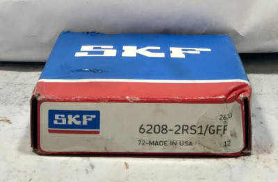 1 NEW SKF 6208-2RS1/GFF SINGLE ROW BALL BEARING NIB ***MAKE OFFER***